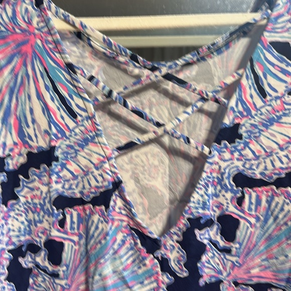 PREOWNED Lilly Pulitzer Kristin Tank - Deep Sea Navy - XL - Picture 3 of 4